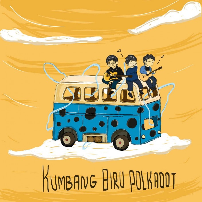 Kumbang Biru Polkadot
