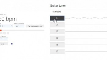 BING Search Engine Guitar Tuner dan Metronome