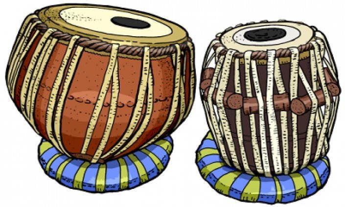 Tabla : Medium Puji-pujian Daratan India