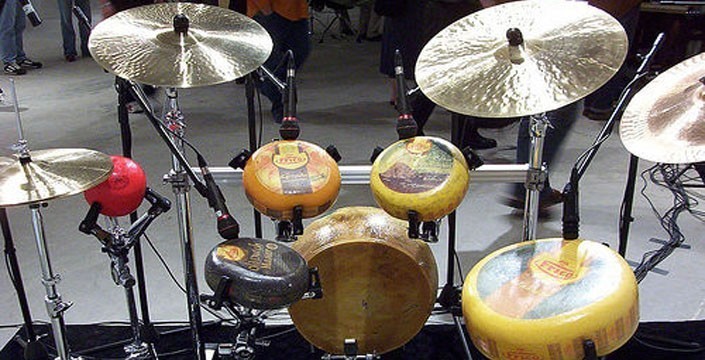 Drum Set dari Keju