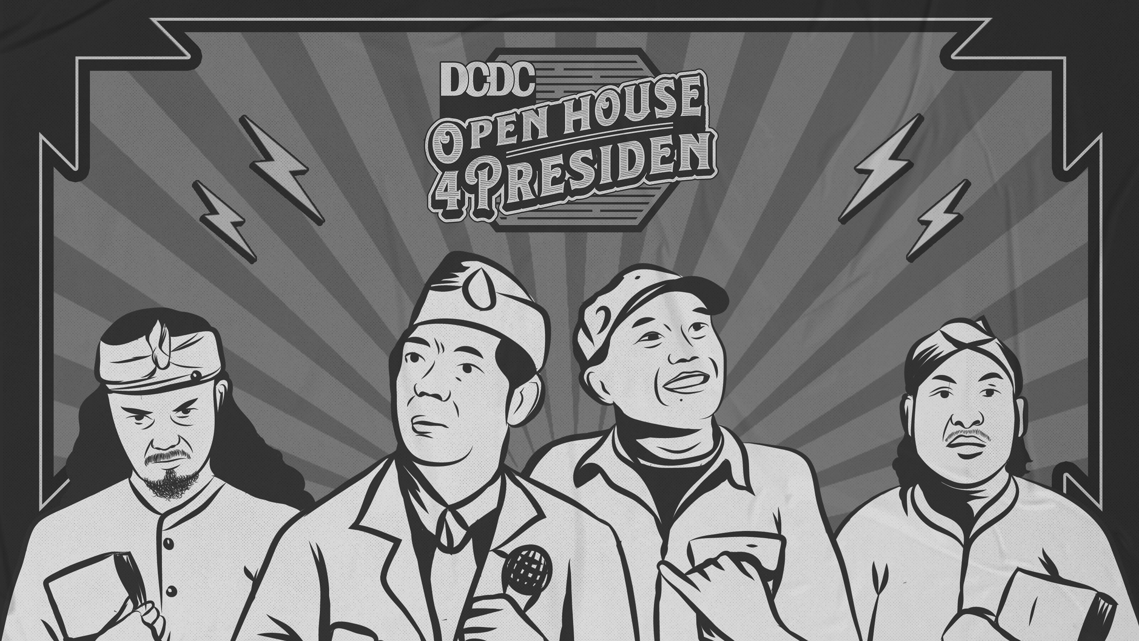 4 Presiden Bikin Open House, Ngajakin Djangan Berisik Tetap Tenang Kita Menang