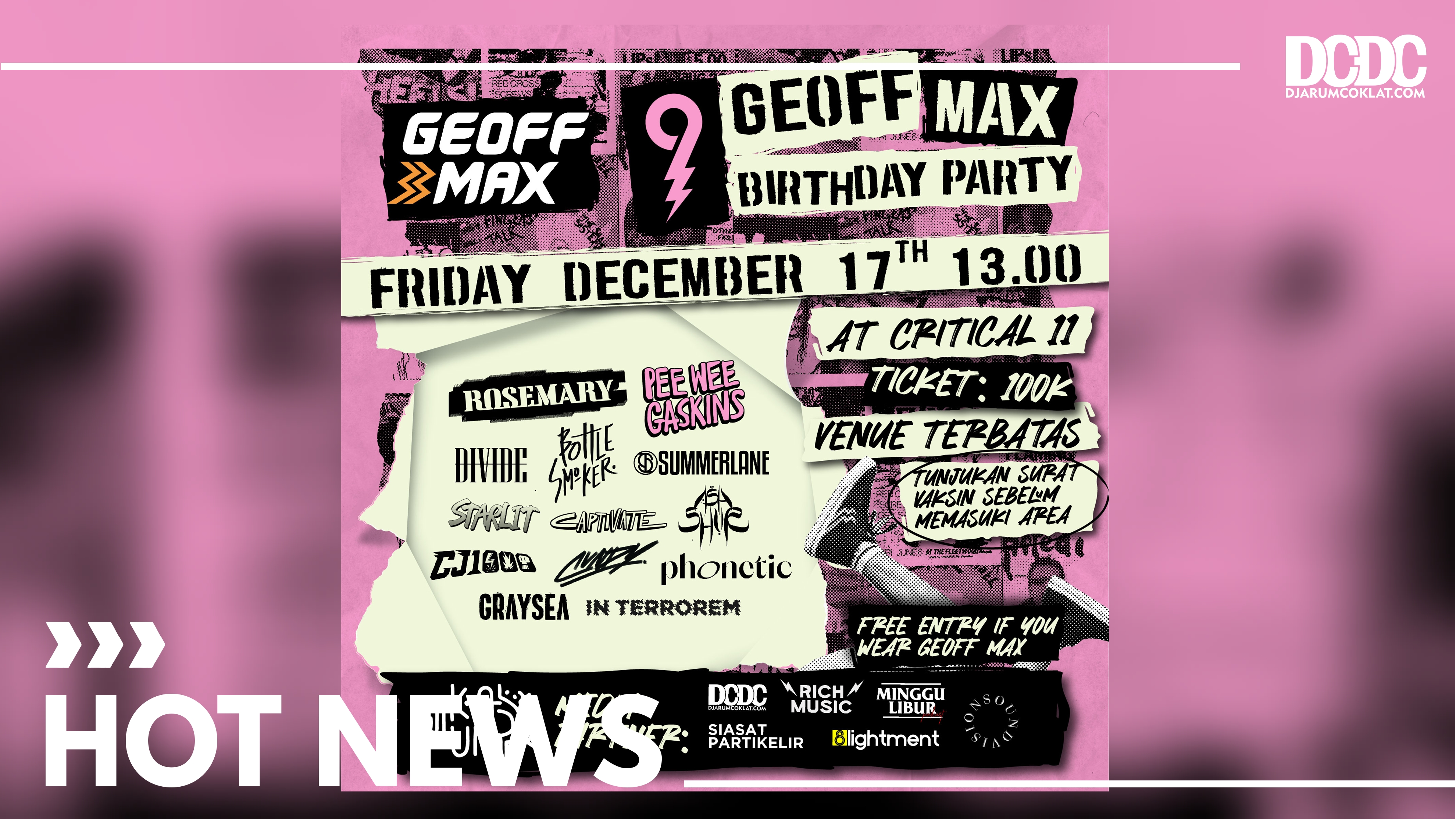 Merayakan Hari Jadi Ke Sembilan Tahun, Geoff Max Gelar Pesta!
